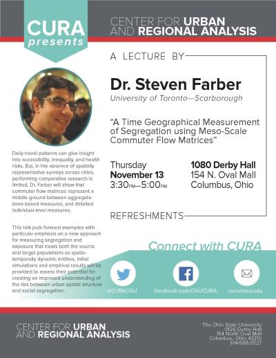 Flyer for event with Steven Farber