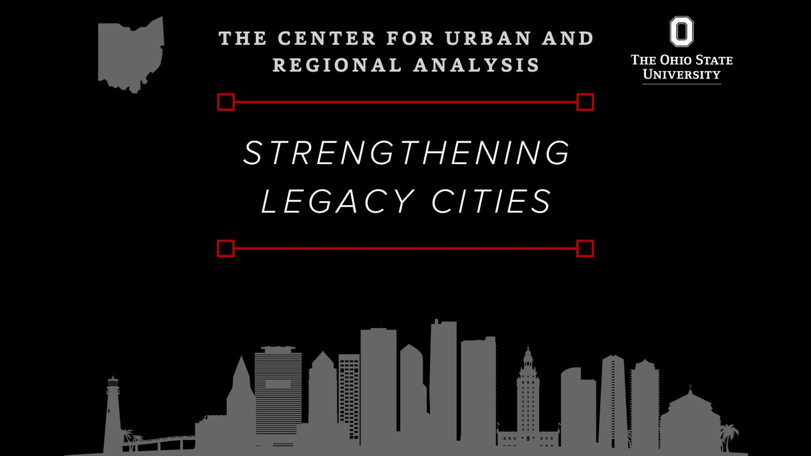 Flyer for Strengthening Legacy Cities webinar series