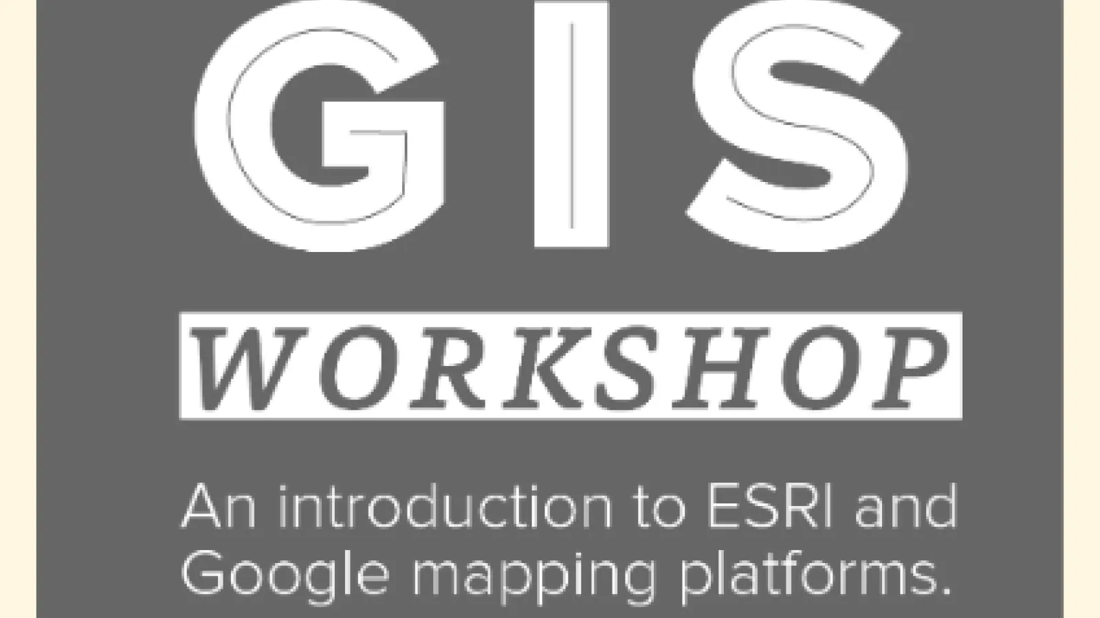GIS workshop