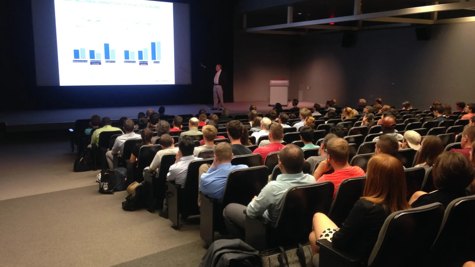 Crowd at the Schwartz event