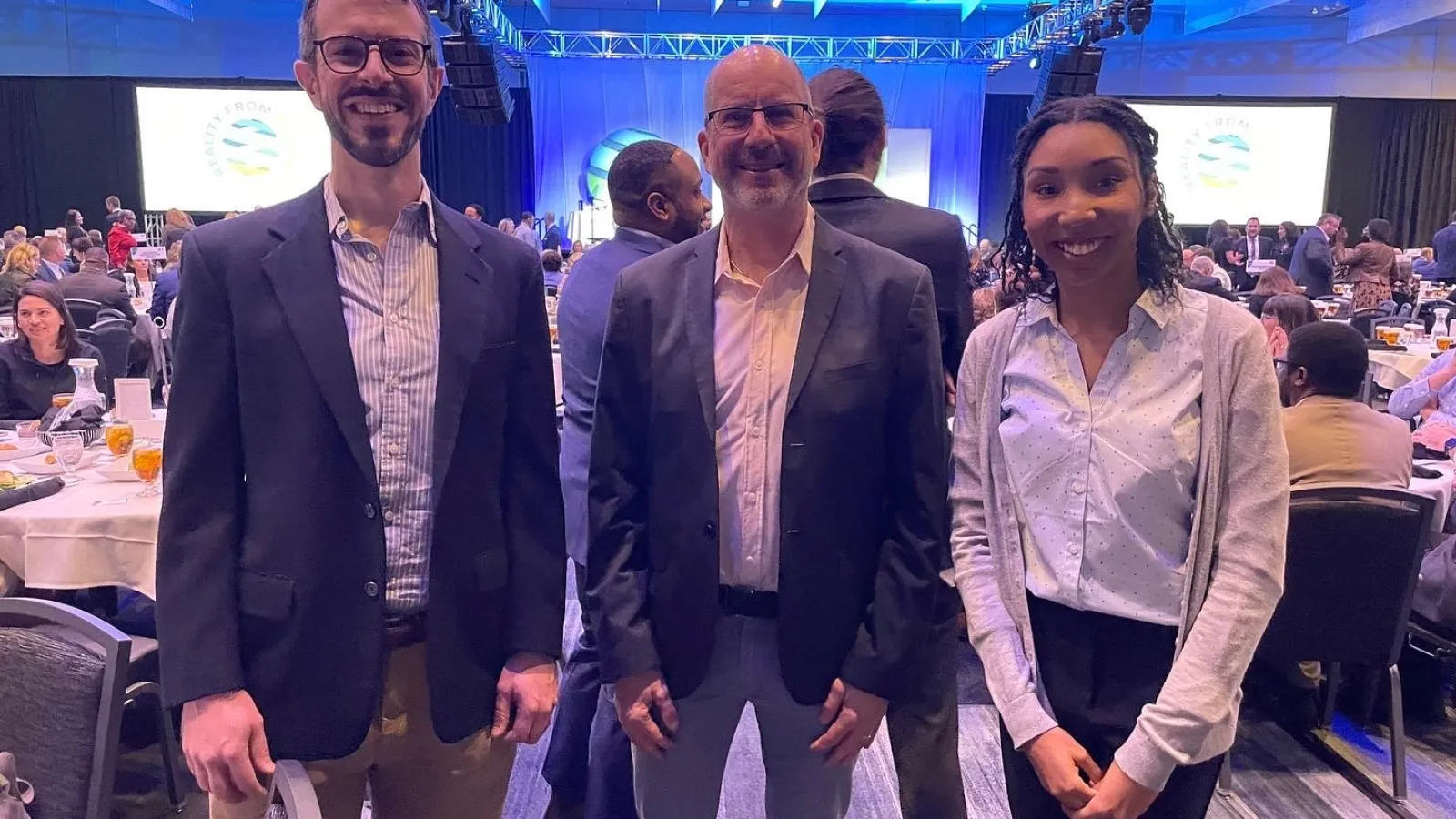 Adam Porr, Harvey Miller, and Gerika Logan at MORPC State of the Region