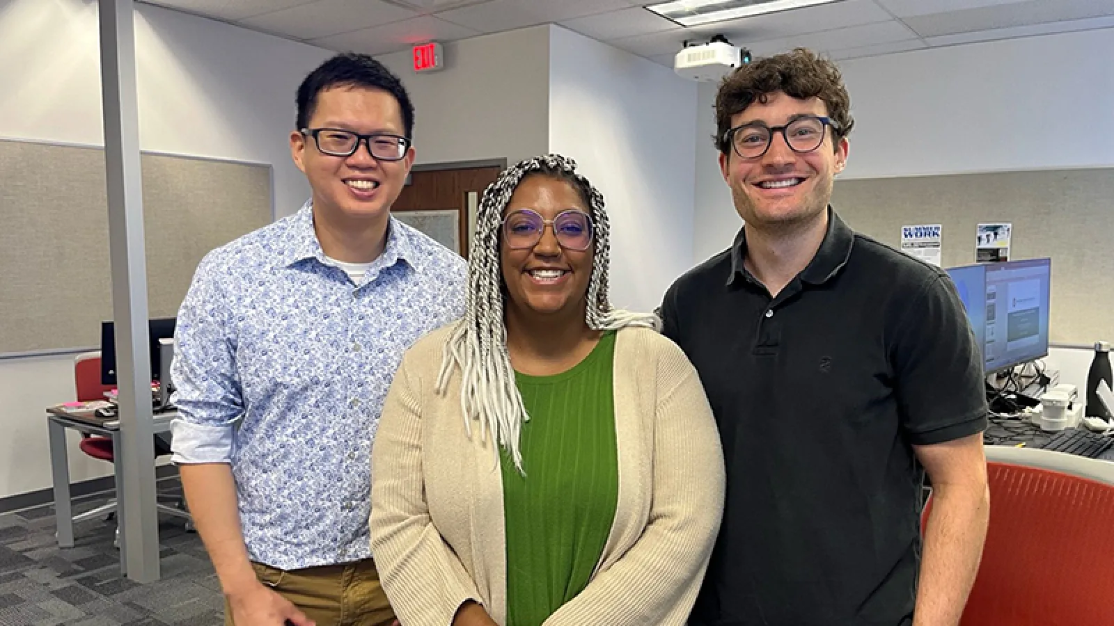 Joseph Chan, Theresa Hice-Fromille, and Jordan Swaim-Fox at STEAMM Rising