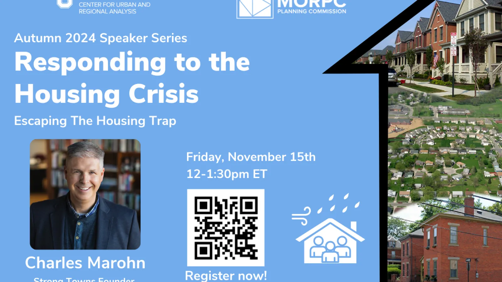 Flyer for Charles Marohn webinar