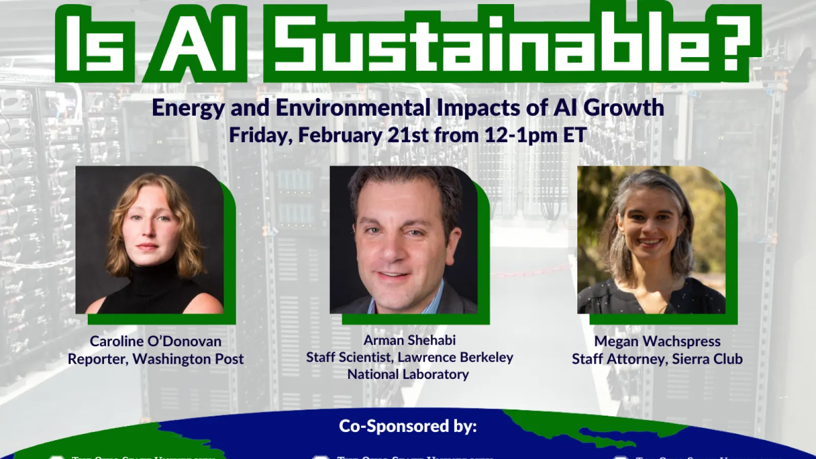 Flyer for AI panel event