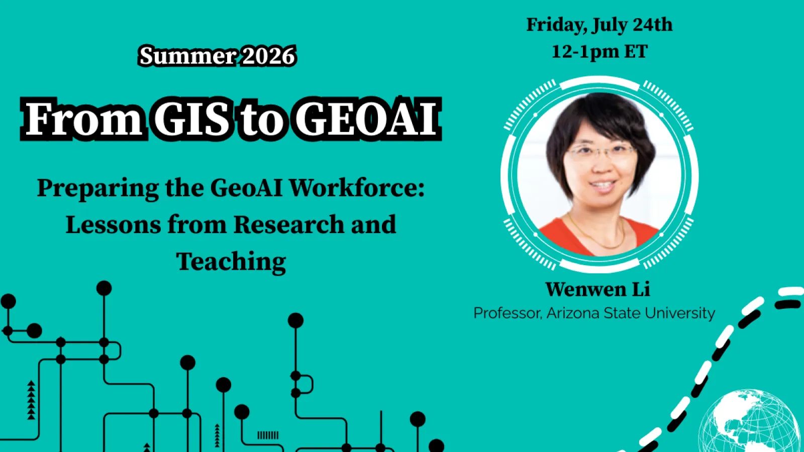 Wenwen Li Flyer for Webinar