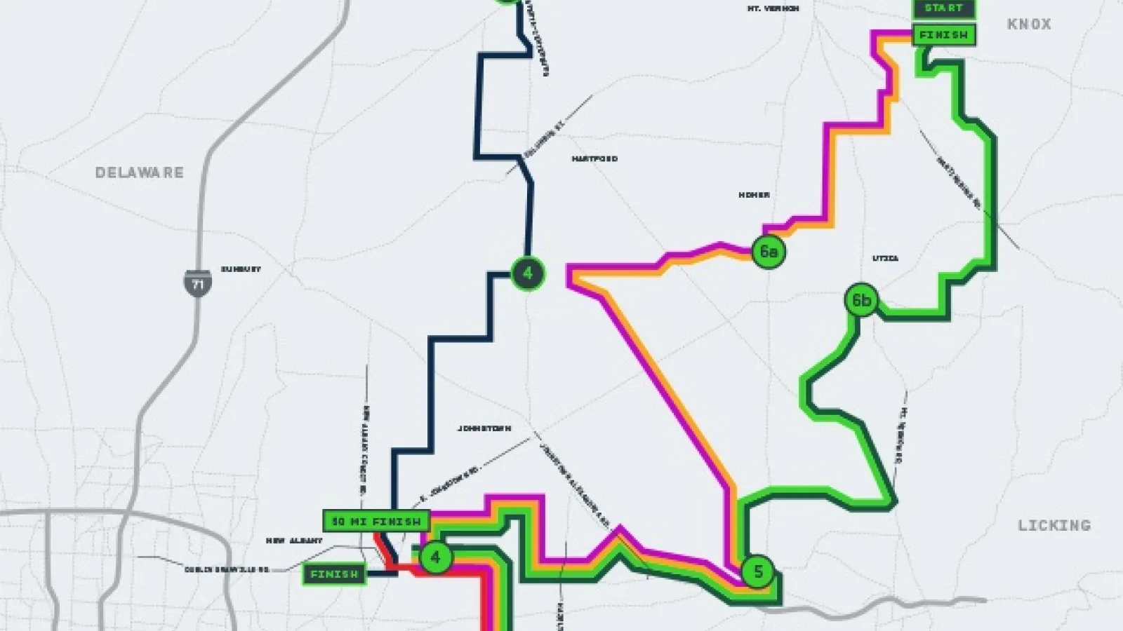 Peletonia Route Map
