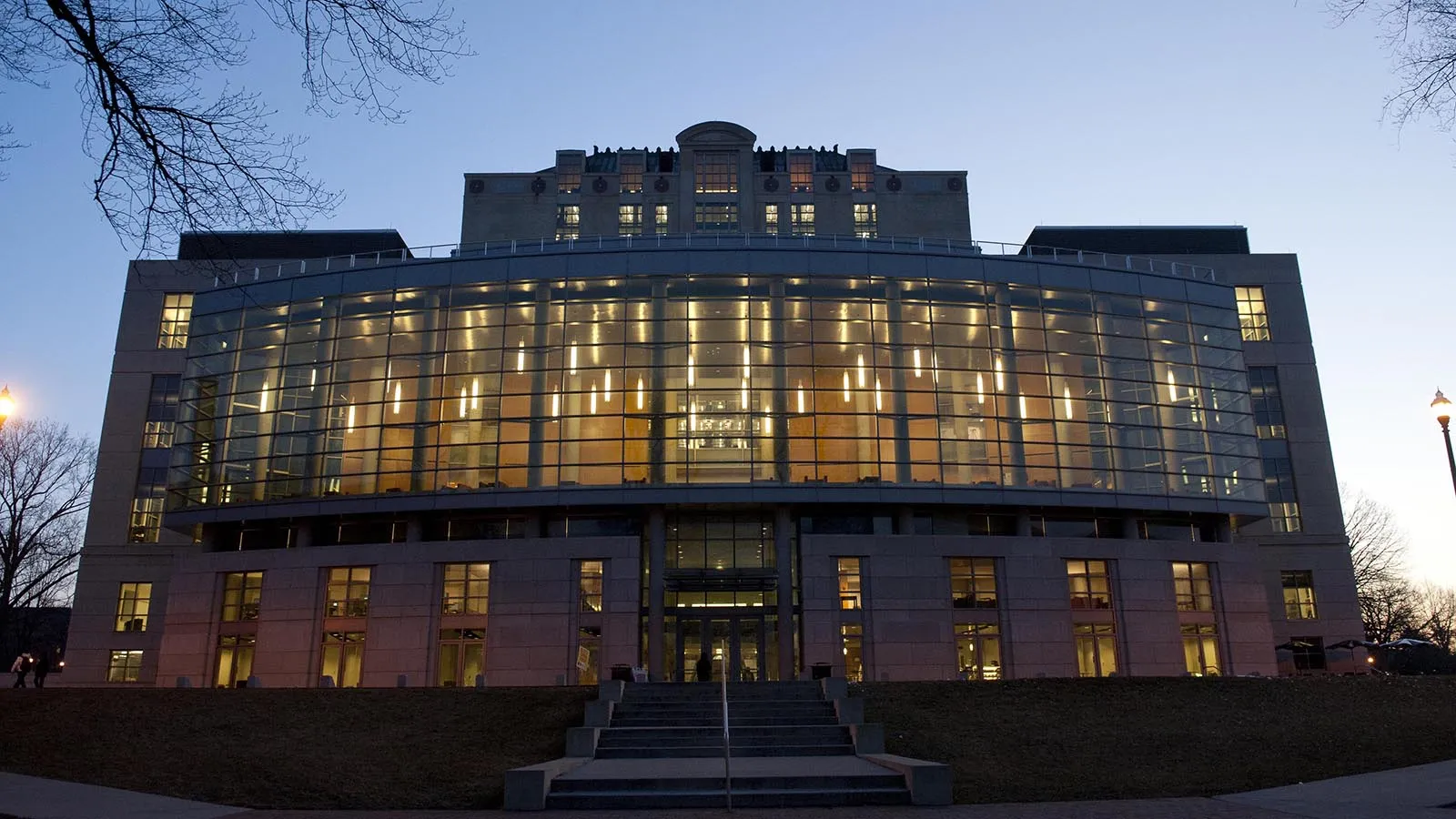 Exterior view of Thompson Library