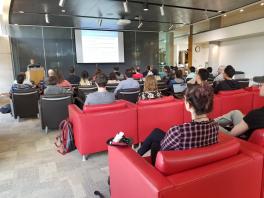 Dr. Michelle Bells presentation in Thompson Library 