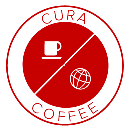 Coffee with CURA logo