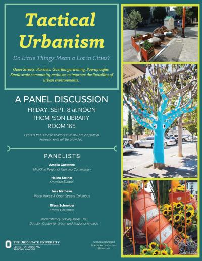 Flyer for Tactical Urbanism panel