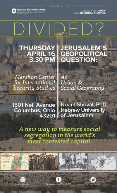 Flyer for event with Professor Noam Shoval