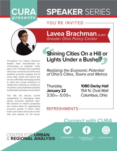 Flyer for event with Lavea Brachman