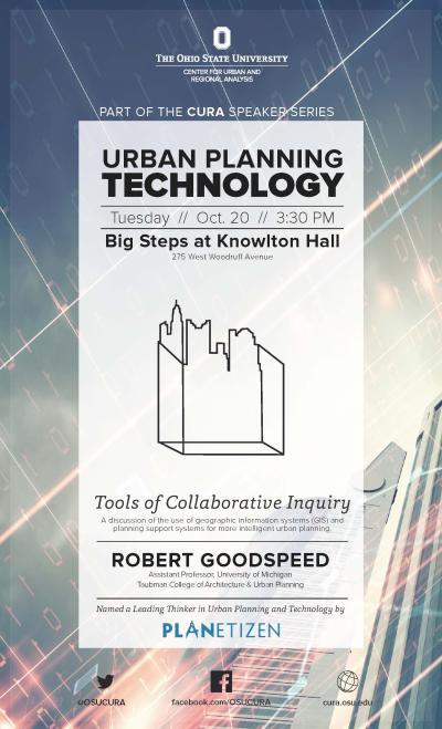 Flyer for event with Robert Goodspeed