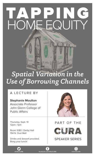 Flyer for event with Stephanie Moulton