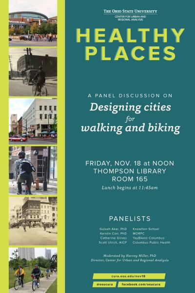 Flyer for Healthy Places event