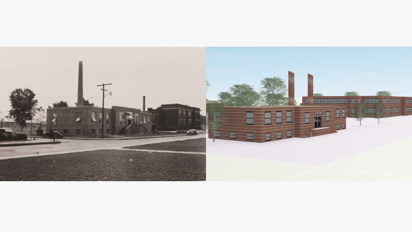 Comparison of Poindexter Village and Poindexter Village model