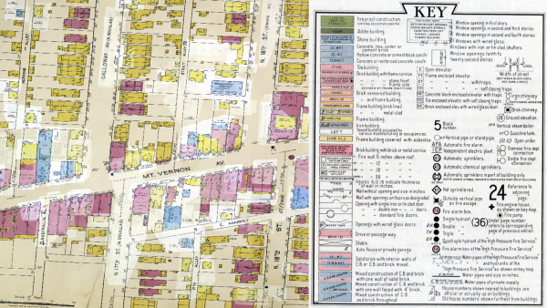 Sanborn Map key and example