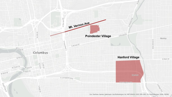 Map of Ghost Neighborhood focus areas