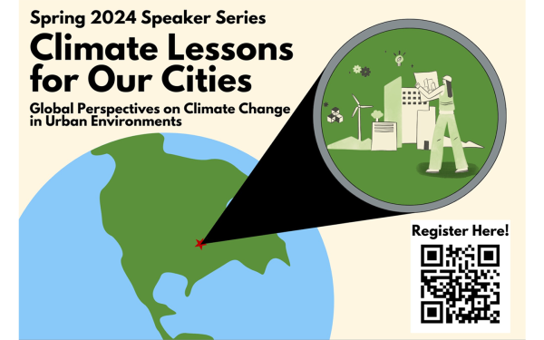 Climate Lessons for Our Cities webinar series flyer