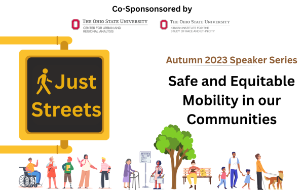 Flyer for Just Streets webinar series