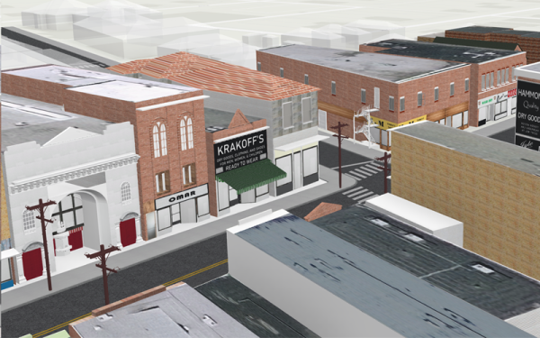 CURA's virtual 3D model of Mt. Vernon Ave