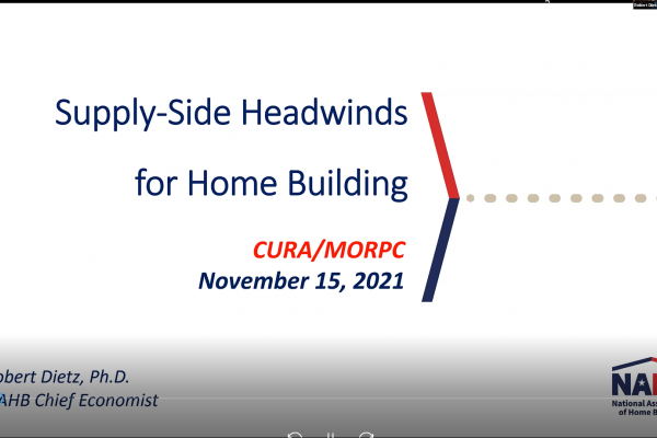 Supply-Side Headwinds for Home Building 