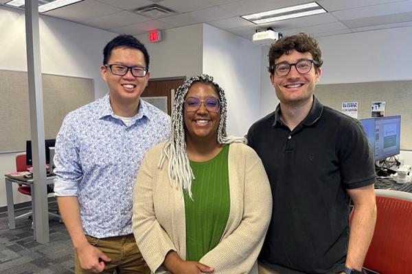 Joseph Chan, Theresa Hice-Fromille, and Jordan Swaim-Fox at STEAMM Rising