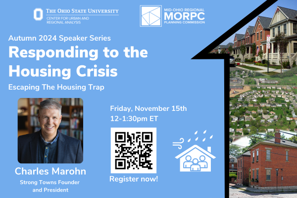 Flyer for Charles Marohn webinar