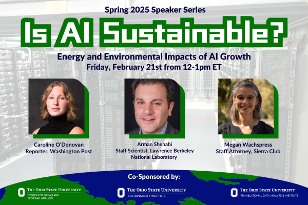 Flyer for AI panel event