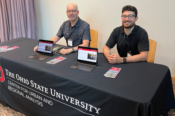 Harvey Miller and Jordan Swaim-Fox at All Aboard Ohio Annual Meeting