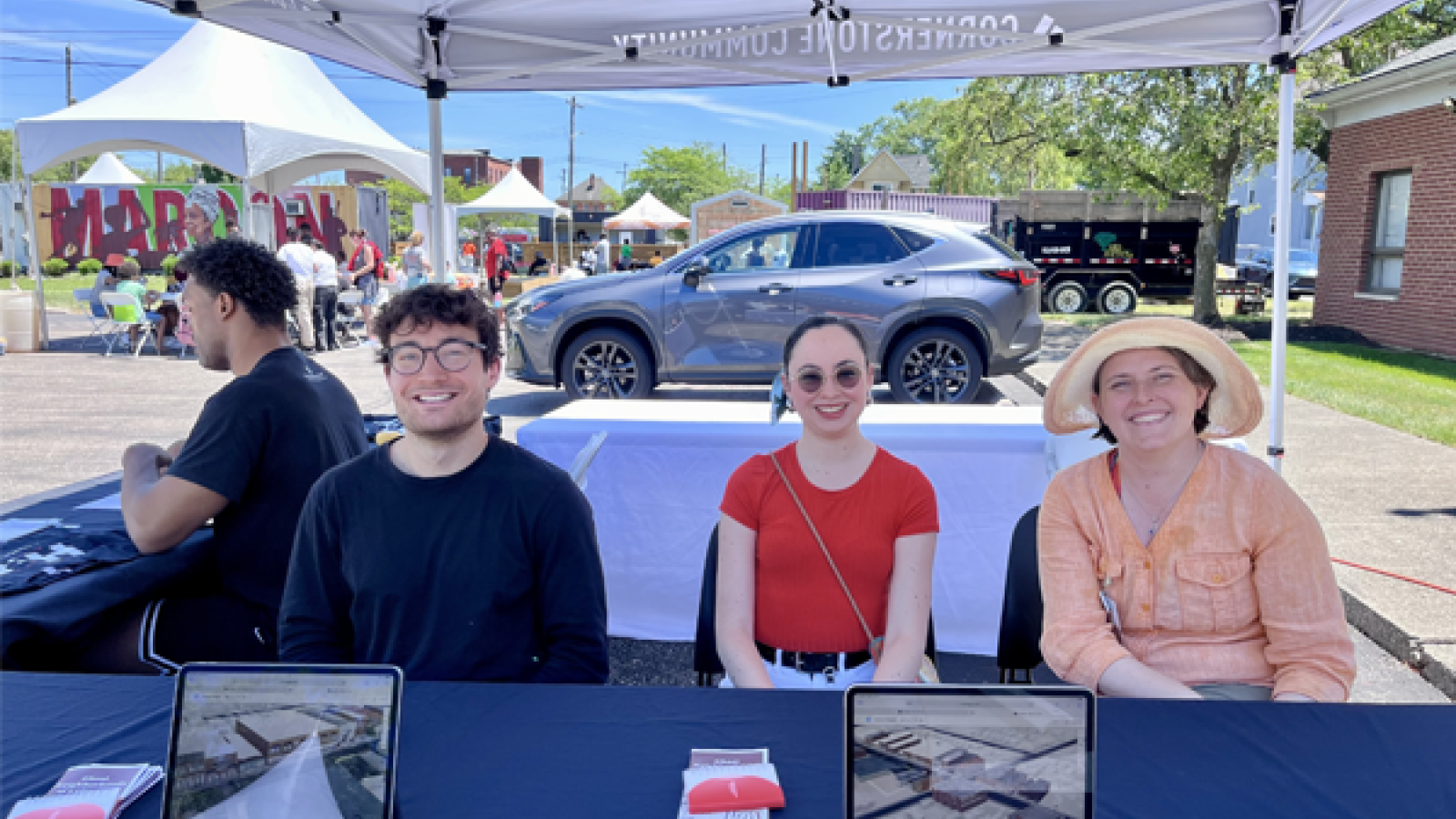 CURA tabling at Juneteenth on the Ave