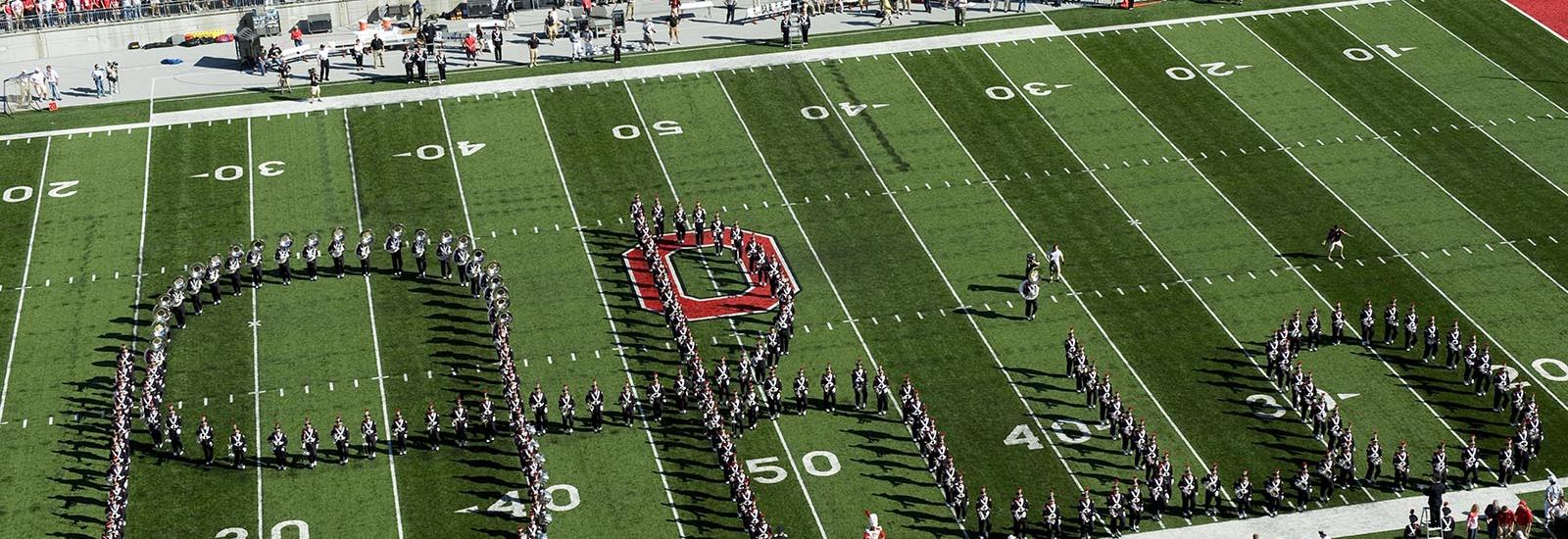 Ohio State Marching Band doing Script Ohio Ohio State Marching Band doing Script Ohio